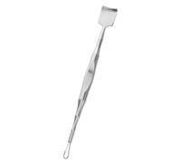 Hohopeti Outil D'extraction De Points Noirs Métal Grand Format Double Embout Visage Nettoyage Peau Exfoliation Voyage Acier Inoxydable