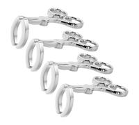 Hohopeti Outil D'insertion Retrait Lentilles de Contact en Plastique Sûr, Kit 4 Pièces Bâtonnets et Applicateurs Invisibles, Accessoires Compacts pour Utilisation Quotidienne et Voyage,