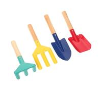 Hohopeti Outils de Jardinage Garçon Fille Pelles Fer Fourche Râteau Compact pour Tout Petits Kit Éducatif Facile à Nettoyer pour Activités Extérieures et Jeux de Bac