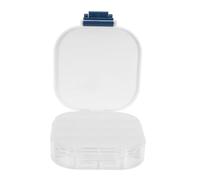 Hohopeti Palette Aquarelle Portable 16 Compartiments en Plastique Transparent Couvercle Hermétique en Silicone Bleu Boîte de Peinture Étanche 115 X 88 X 24 CM pour Artistes et Voyages