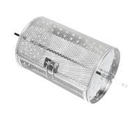 Hohopeti Panier Rotatif Acier Inoxydable pour Four Électrique Cage de Cuisson Polyvalente pour Grillades et Rôtissage Accessoire Pratique pour Fruits à Coque et Frites