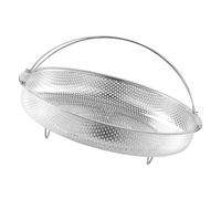 Hohopeti Panier Vapeur Inoxydable avec Poignée Antidérapante Support Vapeur Résistant pour Marmite Compatible Séb