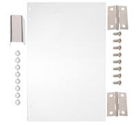 Hohopeti Panneau de porte en PVC blanc pour machine à pop corn sucré, déflecteur léger, accessoires pour usage commercial