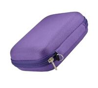 Hohopeti Paquet de Transport Portable pour Huiles Essentielles 10 Flacons Roll-on 10 ML Étui de Rangement Violet Compact et Léger Organisateur Sécurisé pour Voyage et Aromathérapie