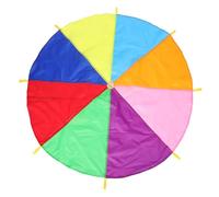 Hohopeti Parachute de Jeu Coloré pour Garçon Fille Équipement Extérieur Sécurisé pour Exercices de Fitness Coordination et Activités Collectives