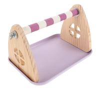 Hohopeti Parrot Play Stand avec Plateau Perchoir Multifonction pour Cage et Table Station Entraînement et Aire de Jeu pour Perruches Calopsittes et Conures