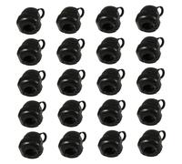 Hohopeti Passe-câbles en Nylon 20 Pcs Douille de Décharge de Traction Ronde Protection Câble Électrique pour Ordinateur et Appareils Accessoires Fixation Câbles Robustes Usage Industriel