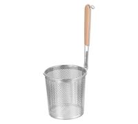 Hohopeti Passoire à Nouilles en Acier Inoxydable 14 Cm, Tamis Manuel Perforé Poignée Résistante la Chaleur, Ustensile la Cuisine Professionnel pour Égoutter Pâtes, Friture et Bouillons