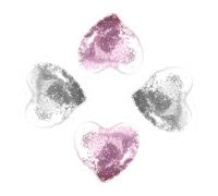 Hohopeti Patchs Oculaires Glacés en Gel Cœur 4 Pièces Réutilisables, Coussinets Yeux Rafraîchissants, Polyvalents pour Soins Beauté et Relaxation Yeux Sensibles