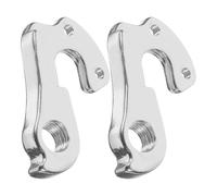 Hohopeti Patte de Dérailleur Arrière en Alliage d'Aluminium Rallonge de Fixation pour Cadre de Vélo de Route 2 Pièces Accessoire Léger et Résistant à la Corrosion Compatible Vélo de