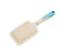 Hohopeti Peigne Démêlant Paille de Blé Beige Brosse Paddle Légère pour Cheveux Bouclés et Emmêlés Massage Doux Du Chevelu Portable pour Voyages et Activités Extérieures