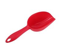 Hohopeti Pelle à Grains et Farine en Plastique Rouge 23 CM, Outil Pratique Cuisine, Fêtes, Bars et Préparation d'Assaisonnements Réutilisable