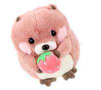 Hohopeti Peluches Marmotte Réaliste Rose 30 CM Poupée en Peluche Douce pour Garçon et Filles Doudou de Lit Léger 04 Kg Présent D’Anniversaire pour Filles et Bébé