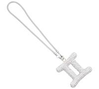 Hohopeti Pendentif Rétroviseur Voiture Étoile Bling Strass Horoscope Gémeaux Décoration Intérieur Élégante