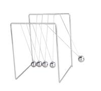 Hohopeti Pendule Newton Métal Carré Outil Expérimentation Dynamique pour Bureau Décoration Scientifique Éducative Modèle Équilibre pour École et Maison S