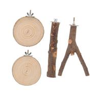 Hohopeti Perchoirs pour Perroquets pour Grands Oiseaux Support pour Oiseaux en Bois Branche Perchoir pour Perroquet en Forme De U Bâton pour