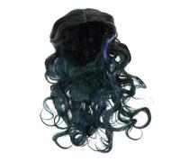 Hohopeti Perruque Synthétique Longue Ondulée Verte Dégradée pour Femmes Fibre Résistante à Haute Température Légère et Confortable Cosplay et Déguisement