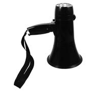 Hohopeti Petit Mégaphone Portatif 25W Noir Mégaphone D’Encouragement Sportif Enregistrement 240 Secondes Haut-Parleur Puissant et Portable pour Événements Sportifs Sécurité et