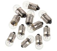Hohopeti Petite Ampoule Électrique pour Expériences, Mini Lampes à Culot à Vis 2,5 V 0,3 A en Verre, Lot de 12 pour Enseignement et Éclairage