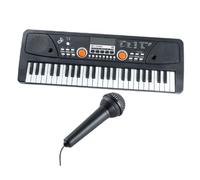 Hohopeti Piano Électronique Éducatif Touches Multifonction avec Microphone Musical pour Garçon Fille Clavier Électronique pour Éveil et Coordination