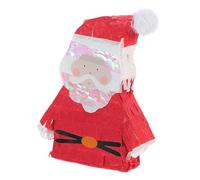 Hohopeti Piñata de Noël Père Noël en Papier Écologique à Casser Rempli de Sucre Animation D’anniversaire Présent de Fête Amusant pour Garçon et Filles