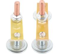 Hohopeti Pince de Masse Magnétique pour Soudage 2 Pièces, Acier Résistant Aimant Puissant, Fixation Stable pour Mise la Terre, Accessoire Professionnel pour Poste à Souder, Outil Pratique