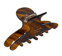 Hohopeti Pince Griffe Acétate pour Cheveux Femme Résistante et Antidérapante Accessoire Élégant pour Coiffure Quotidienne Style Simple et Chic Couleur Ambre Caramel