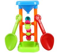Hohopeti Plage Sablier en Plastique Léger pour Garçon et Filles, Roue à Eau Colorée et Tamis de Sable, Ensemble de Jeu Éducatif pour Plein Air, pour Garçons et Filles Couleur Aléatoire