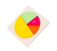 Hohopeti Planche Apprentissage des Fractions Bois pour Garçon Fille Éducatif Montessori Coloré Outil Mathématique Sûr et Ergonomique pour Initiation Aux Fractions