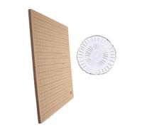 Hohopeti Planche Liège pour Projets de Nouage Macramé avec Grille Kit de Épingles T Acier Inoxydable Outil Portable pour Bracelets et Colliers DIY Réutilisable Dommages