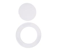 Hohopeti Plaque d'accès plafond : panneau rond de 10 cm en ABS pour tuyau d’évacuation - cache-plaque adhésif sans perçage pour salle de bain et cuisine