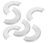 Hohopeti Plaques de Recouvrement pour Bride Acier Inoxydable 32 Mm, Couvercles Fendus pour Robinetterie, Lot de 3 Pièces, Accessoires Plomberie Muraux pour Remplacement et Protection