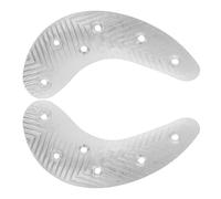 Hohopeti Plaques de Réparation Talon Métal Demi-Lune avec Vis pour Chaussures Homme Protège-Talons Antidérapants en Fer Haute Durabilité Coussinets pour Bottes et Semelles de Chaussures