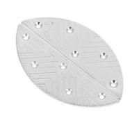 Hohopeti Plaques Métalliques Demi-lune pour Talons Hommes Protection et Réparation Talon avec Vis Support et Correction pour Chaussures Coussinets Renforcés