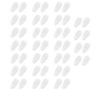 Hohopeti Plaquettes Nasales Antidérapantes en Silicone Doux Lot de 25 Paires pour Lunettes et Lunettes de Soleil Accessoires Confortables et Ajustables pour Usage Quotidien et Sport