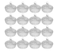 Hohopeti Plateaux de Pesée Légers et Portables Lot de 100 Aluminium Jetables 42ml Argentés, Résistants à Haute Température pour Expériences Scientifiques et Grillades