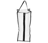 Hohopeti Pochette de Rangement avec Fermeture Éclair Protection Anti-poussière Réutilisable Organiseur de Chaussures Transparent pour Voyage et Garde-Robe Grand Format Noir