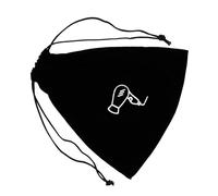 Hohopeti Pochette Fermeture à Cordon Noire en Flanelle Sèche-cheveux Paquet Solide Multifonction Rangement des Bijoux pour Sèche-cheveux Maison