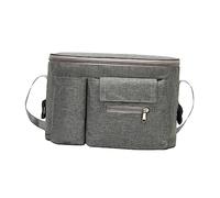 Hohopeti Pochette Pour Poussette Pochette Suspendue Guidon Conteneur Pour Couches Et Accessoires (gris)