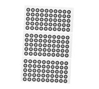 Hohopeti Points de Repère Réfléchissants Film Pet Noir pour Scanner 3D 3 Feuilles 50 Marqueurs Faciles à Utiliser, Polyvalents pour Objets et Personnes en Ingénierie