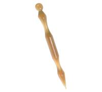 Hohopeti Portable Acupuncture Pen For Trigger Point Massage With Dual Head Ox Horn Design Lightweight Ear And Facial Meridian Massager For Reflexology And Muscle Relief