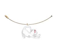 Hohopeti Porte-clés Chat Mémoire Transparent Boîte de Rangement Poils Animaux Souvenir Compact Organisateur Portable