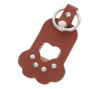 Hohopeti Porte-clés Commémoratif Poils Animal Cuir PU Boîtier Photo Forme de Patte pour Stockage de Poils Souvenir pour Chien et Chat Accessoire Sentimental pour Propriétaires de Chiens et