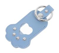 Hohopeti Porte-clés Commémoratif Poils Animaux Cuir PU Forme Patte Porte-Photo Compact et Portable pour Souvenir Chien Accessoire Rangement Mémoire Compagnon