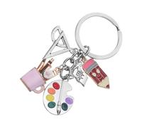 Hohopeti Porte-clés Peinture Palette et Pinceau Créatif Accessoire Pratique et Cadeau Appréciation pour Artistes Enseignants Élèves et Amateurs d'Art