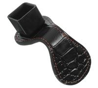 Hohopeti Porte-Craie Magnétique en Cuir Véritable Noir, Clip Ceinture pour Queue de Billard, Accessoire Professionnel de Billard, Protection Antichoc pour Craies Standard, Usage Salle de