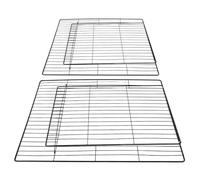 Hohopeti Porte D'enclos Métallique pour Animaux 2 Pcs 45 X 35 Cm avec Grille Renforcée et Porte Intérieure/extérieure, Panneau de Cage à Chien et Chat Sécurisé, Installation DIY