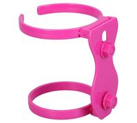 Hohopeti Porte-gobelet Pliable Rose Fuchsia à Trous, Accessoire Réglable en Plastique Léger, Compact et Portable, pour Plage, Sport et Voyages, Maintien Sécurisé pour Boissons
