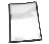 Hohopeti Porte Menu Transparent PVC Protège Menu Réutilisable et Facile à Nettoyer Protège et Affiche pour Restaurants Cafés Hôtels Bars Pages
