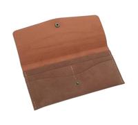 Hohopeti Portefeuille Porte-enveloppe Synthétique Vintage à Pochettes Multiples, Format Compact, pour Hommes et Femmes, Organiseur de Cartes et Reçus pour Usage Professionnel et Loisirs